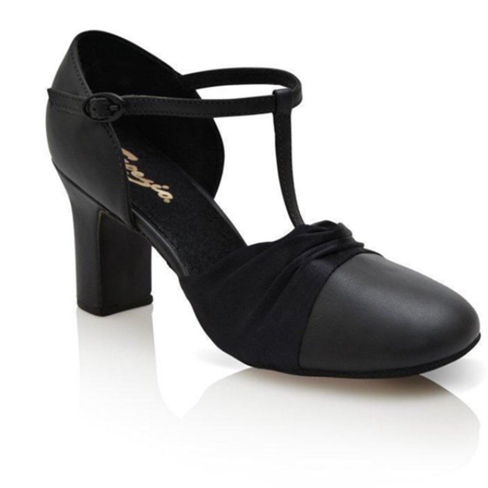 Capezio 671 Heel Flex Black Character 9 1/2 Dance Shoes